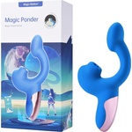 Magic Motion Magic Ponder - клиторен и вагинален вибратор 2в1 - син