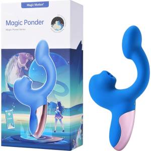 Magic Motion Magic Ponder - клиторен и вагинален вибратор 2в1 - син