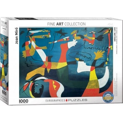 EUROGRAPHICS - Puzzle Miro: Swallow, Love - 1 000 piese