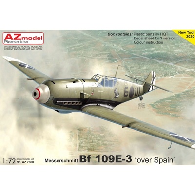 AZmodel Messerschmitt Bf 109 E-3 Over Spain 1:72