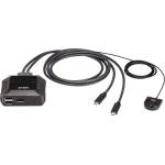 ATEN KVM превключвател, ATEN US3312, 2-портов, 4K, DisplayPort, USB-C (US3312-AT) - tehnik
