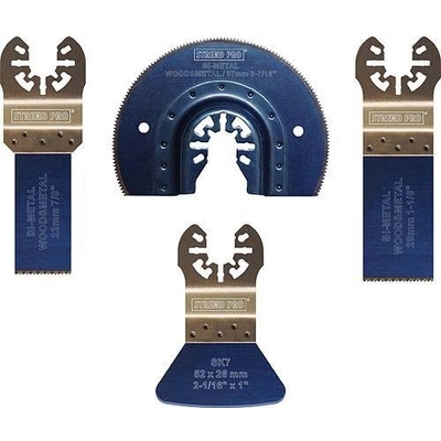 Strend Pro TAS-FW105 pílové listy, polkruh a škrabka do multibrúsky Bi-metal 4 diel