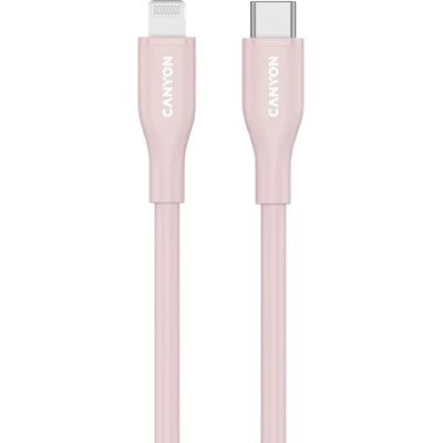 Кабел CANYON cable CLNM60 C-L 60W MFI 1m Silicon Pink (CNS-CLNM60SC10PS)
