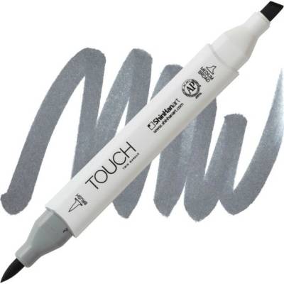 Lihová fixa TOUCH oboustranná Brush & Chisel, Cool grey 6 (CG6)
