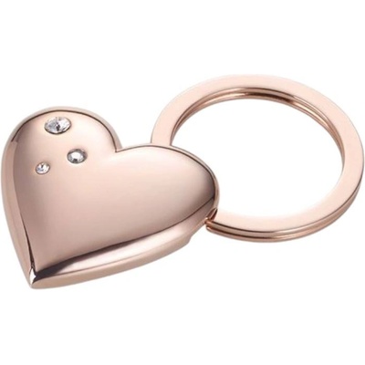 TROIKA Ключодържател Бляскаво сърце Troika KR15-32/RG (KR15-32/RG)