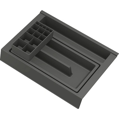 GOLLINUCCI Koupelnový organizér s přísl. pro hloubku 350 mm, antracit 241x322x85
