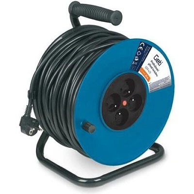 GETI prodlužovací kabel na bubnu 4 zásuvky 25m GER425