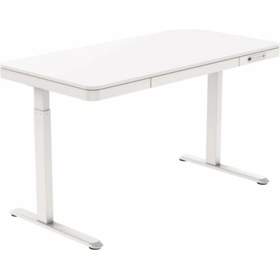 Delso Výškovo nastaviteľný stôl WORKSTATION PLUS biela