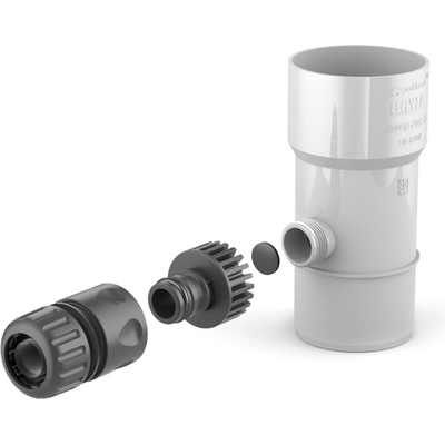 Bryza PVC zberač dažďovej vody 63 mm RAL 9010 biela