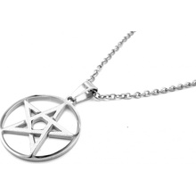 Steel Jewelry Náhrdelník pentagram z chirurgické oceli NH220208