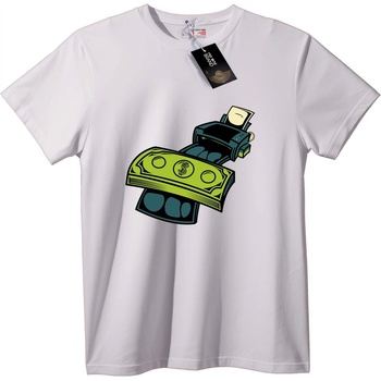 NOONEBRAND Тениска Банкомат - 2XL, White