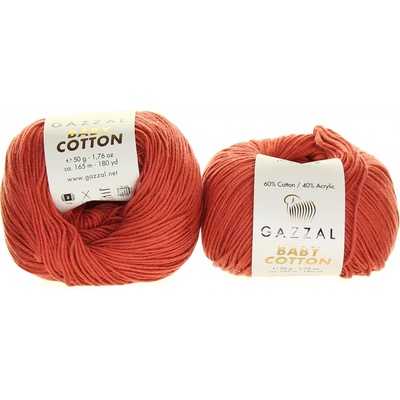 Gazzal Baby Cotton 3454 rezavá
