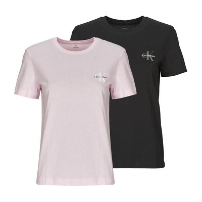 Calvin Klein Jeans Tričká s krátkym rukávom MONOLOGO CN 2 PACK TEE X2 Viacfarebná