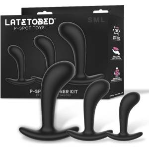 LATETOBED P-Spot Trainer Kit Prostatic Massagers Black
