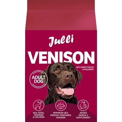 Julli Dog Grain Free Adult rich in fresh Venison & Potato 6 kg