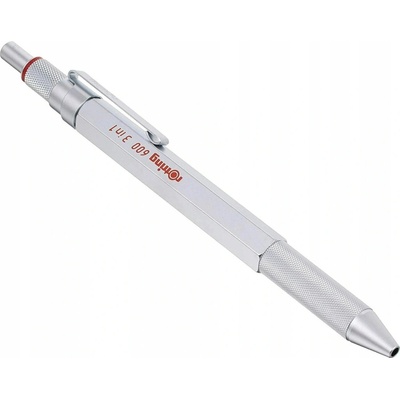 Rotring kuličkové pero Multipen 600 Silver 3 v 1 3 barvy + mechanická tužka 0,5 mm – Zboží Dáma