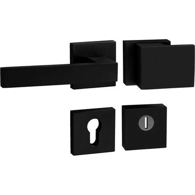 MPkovania TI - CUBO/SQUARE - HR 3230/2275 PZ PLUS madlo/kľučka ľavá čierna matná