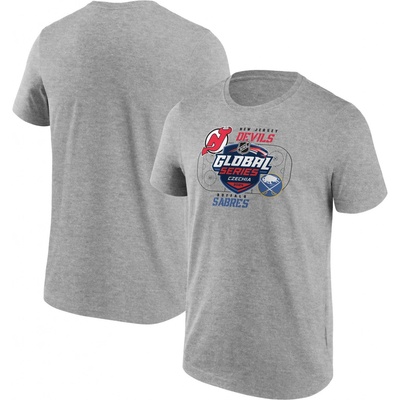 Fanatics pánské tričko NHL Global Series 2024 Czechia Buffalo Sabres vs New Jersey Devils Match Up T-Shirt