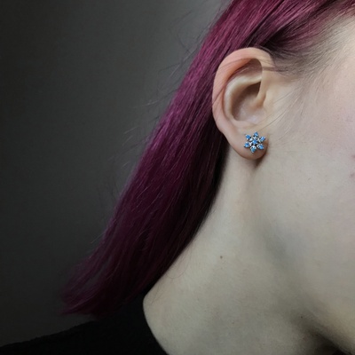Olivie stříbrné sněhová vločka 5692