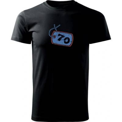 70 na krku Klasické triko černá