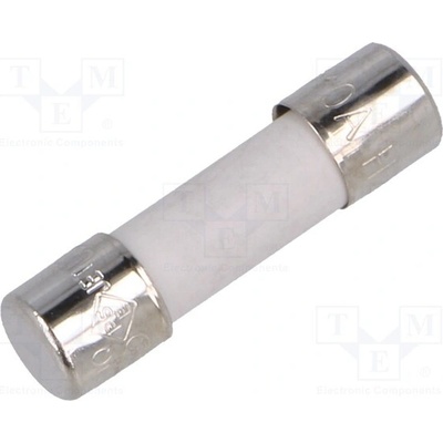 CONQUER ELECTRONIC UDA 10A 250V Pojistka: tavná; keramická,kulatý; 10A; 250VAC; zpožděná; 5x20mm