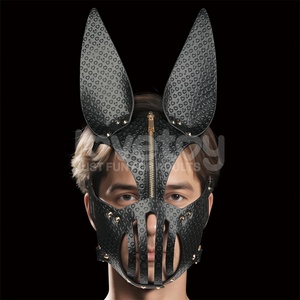 LoveToy Rebellion Reign Dark Bunny Mask Black