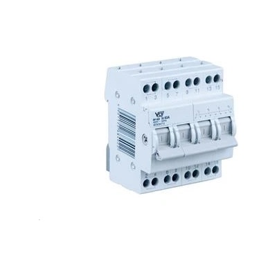 FVE přepínač pro výběr síťového napájení VCX SF463, 1-0-2, 4p, 63A, na DIN lištu – Hledejceny.cz