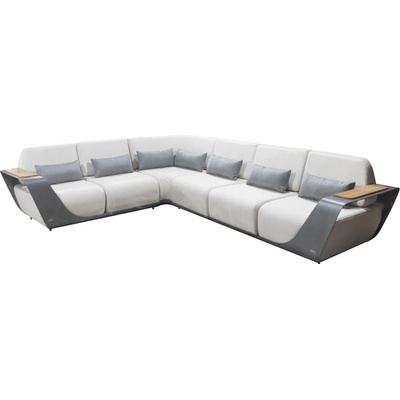 Higold Záhradná rohová zostava Onda Corner Lounge Sunbrella Grey/White Quick dry foam