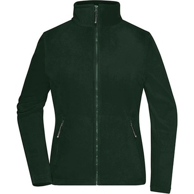 James&Nicholson dámska fleecová mikina JN781 Dark Green