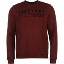 Firetrap Salva Crew Sweater Burgundy