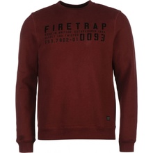 Firetrap Salva Crew Sweater Burgundy