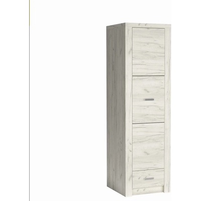 Bogdan Furniture Europe Гардероб Indianapolis I-2, бял крафт