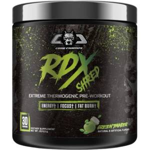 Core Champs by Kai Greene RDX Shred | Extreme Thermogenic Pre-Workout [214.5 грама] Зелена ябълка