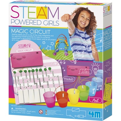 4M Творчески комплект 4M Steam Powered Girls - Направи си сама, Музикална верига (4m-04907)