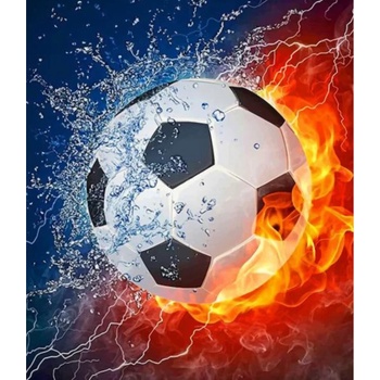 Norimpex - Puzzle Diamant painting: Soccer ball 30x40cm - 1 - 39 piese