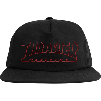 THRASHER SHADOW MAG LOGO SNAPBACK BLACK