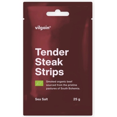 Vilgain Sušené steakové proužky BIO mořská sůl 25 g – Zbozi.Blesk.cz