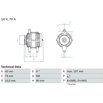 generátor BOSCH 0 986 040 850