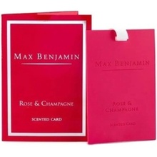 Max Benjamin vonná karta Rose & Champagne
