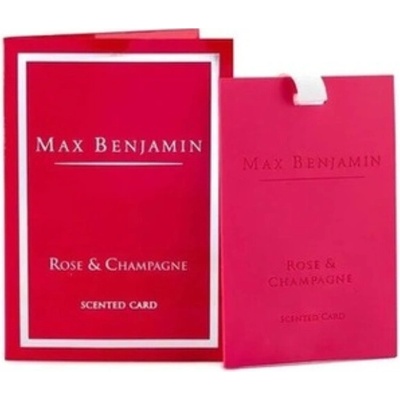 Max Benjamin vonná karta Rose & Champagne