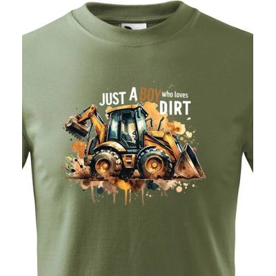 Dětské tričko s bagrem MilitaryCanvas Dětské tričko Bezvatriko.cz 2968