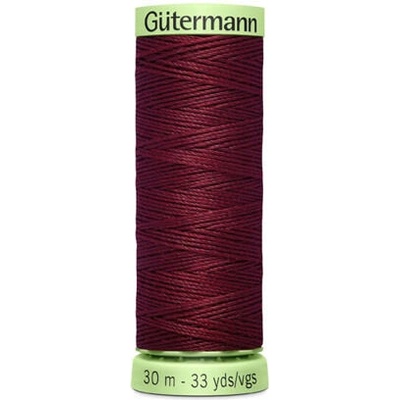 Nit PES Gütermann JEANS - extra silná 30 (30m) barva 369 - hnědá