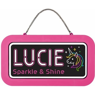 Albi Neonová cedulka se jménem - Lucie