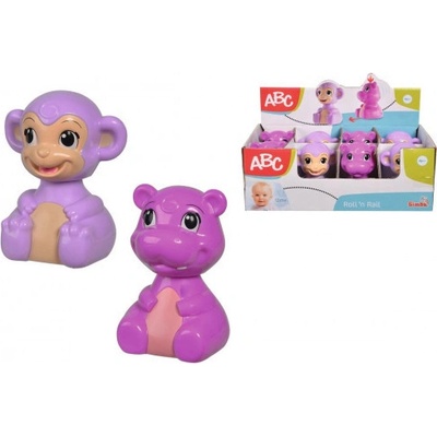 Simba Baby veselé zvířátko opička/hrošík zmáčkni a jeď