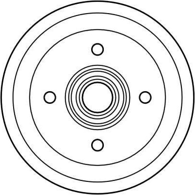 Brzdový buben TRW DB4005 - FORD ESCORT, ORION – Hledejceny.cz