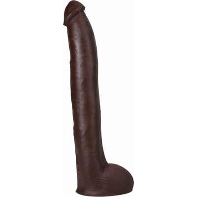 Doc Johnson Signature Cocks Hollywood Cash ULTRASKYN 11″ Cock with Vac-U-Lock Suction Cup, hnedé dildo s Vac-U-Lock prísavkou 29 x 4,6 cm