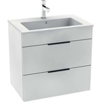 Jika Cube - Шкаф с мивка, 64x42x62 cm, 2 чекмеджета, бял H4536021763001 (H4536021763001)