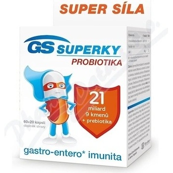 GS Superky probiotika 60+20 kapsúl