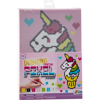 Grafix Diamantové maľovanie Jednorožec 15 x 20 cm na plátně
