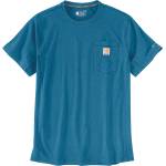 Carhartt Мъжка тениска Carhartt Force Pocket S/S T-Shirt - Dark Horizon Blue Heather - размер XL (216-5775-0714)